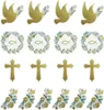Oblique Unique Konfetti Set 18 teilig Fisch Kreuz Taube Produktbild-Vorschau 1