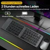 Tragbares 3-in-1 Klappbares Tastatur-Maus-Set mit Dual-Mode Produktbild-Vorschau 3