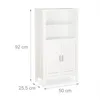 Armoire de salle de bain blanche LAMELL de Relaxdays, Voir les images du produit 4