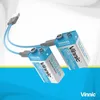 Vinnic USB-C Aufladbarer Li-Ion 9V Block | 9V 550 mAh Produktbild-Vorschau 1