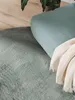 benuta Teppich Wohnzimmer Furry Grün ø 160 cm rund Produktbild-Vorschau 3