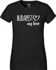 Huuraa Damen T-Shirt Budapest my love XS Black Bio Produktbild-Vorschau 2