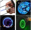 A collage of four images showing bicycle and car wheel lights in different colors and settings. Náhľad obrázku produktu