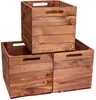2er set Holzkiste Vintage Ocker passend für Kallax und Produktbild-Vorschau 3