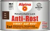 Alpina Metallschutzlack Anti-Rost Braun 300 ml matt Produktbild-Vorschau 1