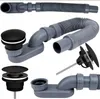 A collage of plumbing parts for a sink or bathtub drain. Anteprima dell’immagine prodotto