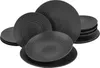 CreaTable, 23205, Lava Stone Schwarz, Tellerset 12-tlg, Produktbild-Vorschau 1