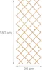 Treillis extensible Relaxdays, lot de 3, 180 x 90 cm, en Voir les images du produit 4
