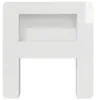 Armoire de tête de lit avec rangement vidaXL, blanc Voir les images du produit 5