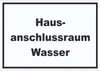 Hausanschlussraum Wasser Schild mit Text HAR waagerecht A4 Produktbild-Vorschau 1