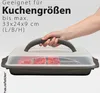 Štvorcový prepravný box na torty, nádoba na torty s vekom Náhľad obrázku produktu 5