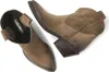 Lazamani Damen Westernstiefelette Hellbraun Rauleder Größe: Produktbild-Vorschau 11