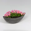 Große Pflanzschalen oval, schwarz 39 cm für außen Produktbild-Vorschau 4