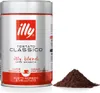 A can of Illy coffee and a pile of coffee grounds are shown against a white background. Produktbild-Vorschau