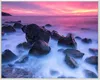 Wallario Wandbild Felsen im Meer bei Sonnenuntergang, Produktbild-Vorschau 1