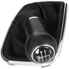 VW Bora 98-05 SCHWARZER Schaltknauf + Schaltmanschetten + Produktbild-Vorschau 1