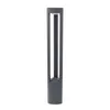 A modern, gray outdoor lamp post. Produktbild-Vorschau
