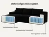 GLP 238 cm Modulares Sofa, Ecksofa mit Recamiere links Produktbild-Vorschau 8