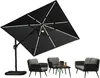 PURPLE LEAF Ampelschirm 300 x 300 cm Sonnenschirm mit LED Produktbild-Vorschau 10