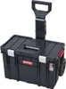 A black tool cart with a retractable handle and wheels, shown against a white background. Náhled obrázku produktu