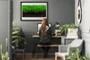 Bild 100x70 MDF-Rahmen Wandkunst Gras Natur Pflanze Produktbild-Vorschau 3