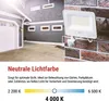 LED reflektor GLARO mit Bewegungssensor, 20 W,weiß, IP54, 2000 lm, neutralweiß Produktbild-Vorschau