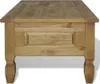 Tavolino in legno di pino stile Messico 100x55x44 cm Anteprima dell’immagine prodotto 9
