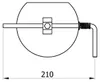 Raik Basic Drosselklappe 180mm schwarz für Rauchrohr / Produktbild-Vorschau 4