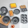 9er-Set Silikon-Backformen – Antihaft, rund & eckig, Produktbild-Vorschau 4