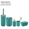 WENKO Schwingdeckel Eimer Brasil 6,5 L Petrol Müll Kosmetik Produktbild-Vorschau 7