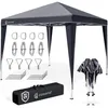 CASARIA Pavillon Capri 3x3m Pop-up Anthrazit Produktbild-Vorschau 1