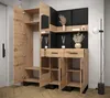 Garderobe ARTIN Set 15 mit gepolsterten Paneelen Industrial Produktbild-Vorschau 3
