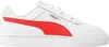 A side view of a white Puma sneaker with a red stripe and gold Puma logo. Produktbild-Vorschau