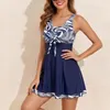 Costume a Vestito Tankini - Abito da Bagno Contenitivo con Anteprima dell’immagine prodotto 2