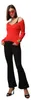 Damen Freizeit Schlaghose Stretch Stoffhose ONLFEVER Flared Produktbild-Vorschau 8