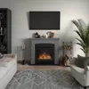 Cheminée électrique décorative "Helmi" Gris foncé - Voir les images du produit 3