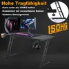 TWOLIIN Gaming Tisch Schreibtisch - 120x60x74cm Gaming Produktbild-Vorschau 5