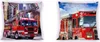Baumwoll-Kissenbezug 40x40 Turbo Feuerwehrauto Produktbild-Vorschau 1