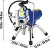 VEVOR 220V Airless Spritzlackiermaschine 2200W Sprühpistole Produktbild-Vorschau 9