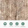 Volero - Wollteppich Rund - Feline Taupe Meliert - Ø 280 cm Produktbild-Vorschau 4