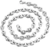 AFSTALR Edelstahl Kaffeebohne Halskette 6/9/11mm für Herren Produktbild-Vorschau 1