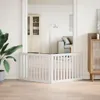 vidaXL 2-częściowa składana bramka dla psa biała 160 cm Podgląd zdjęcia produktu 3