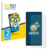 A product package for screen protectors, with a graphic of a stylized character and a screen protector on a phone. Produktbild-Vorschau