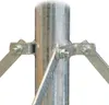 PremiumX Flachdachständer DELUXE 4x 50x50cm 1,2m Mast 60mm Produktbild-Vorschau 3