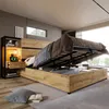 Lit en bois 180 x 200 cm avec rangement, tête de lit à Voir les images du produit 12