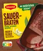 A product package for Maggi Fix for Sauerbraten, showing a cooked roast in a pan. Anteprima dell’immagine prodotto