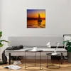 Bilder auf glas - Boot Sonnenuntergang Landschaft - 50x50cm Produktbild-Vorschau 6