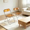 2x Esszimmerstuhl Acryl Transparenter Stuhl Home Rücken Produktbild-Vorschau 1