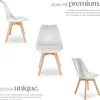Chaises de salle à manger FRÉDÉRIQUE style scandinave - Voir les images du produit 3