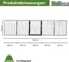 Klappbares Kaminschutzgitter aus Metall, Schwarz, 300x70 Produktbild-Vorschau 2